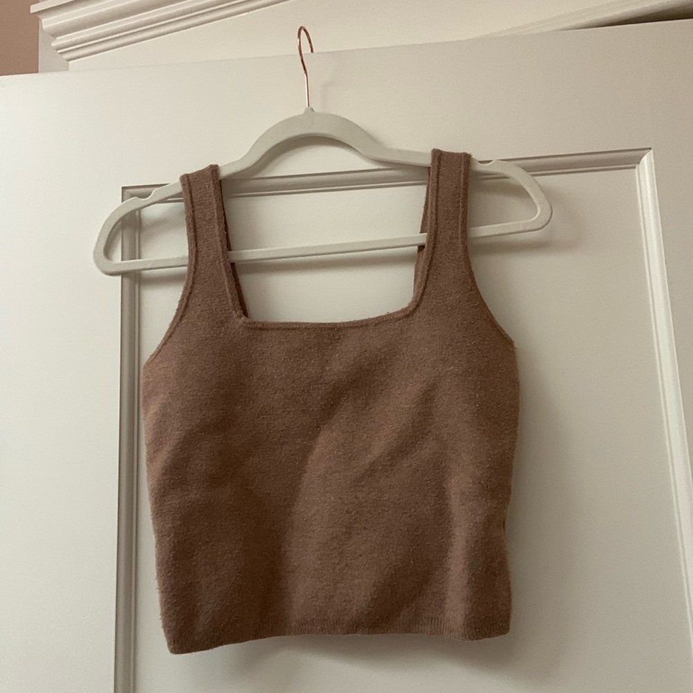 Abercrombie square neck sweater tank